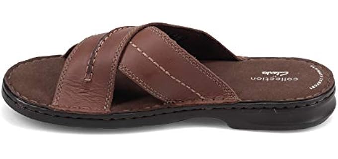 Clarks Men's Malone Cross - Sandals for Plantar Fasciitis