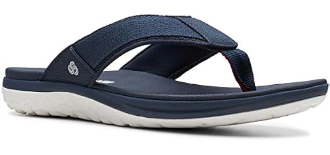 Clarks Men's Step Beat Dune - Walking Flip Flop Sandals
