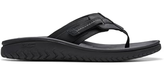 Clarks Men's Wesley Sun - Premium Flip-Flops for Sesamoiditis