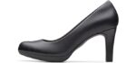 Clarks Women's Adriel Viola - Comfortable Pump Heels for Work