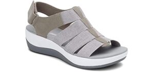 Clarks Women's Arla Shaylie - Sandal for Plantar Fasciitis