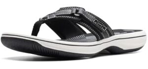 Clarks Women's Whelkie Beach - Flip-Flops for High Arches