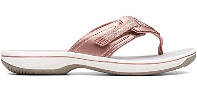 Clarks Women's Brinkley Jazz - Walking Flip Flop Sandals