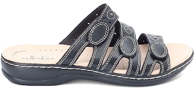 Clarks Women's Leisa Cacti - Slide Sandal for Knee Pain