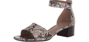 Clarks Women's Elisa Dedra - Comfortable Block Heel Sandals