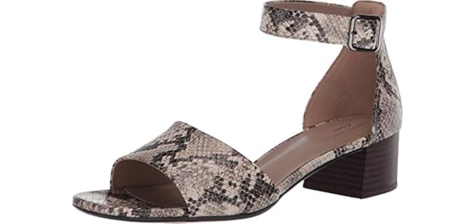 Clarks Women's Elisa Dedra - Comfortable Block Heel Sandals