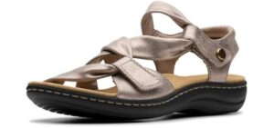 Clarks Women's Laurieann Bell - Memory Foam BackStrap Sandal