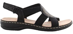 Clarks Women's Leisa Joy - Elegant Memory Foam Sandals