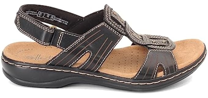 Clarks Women's Leisa Vine - Sandals for Plantar Fasciitis
