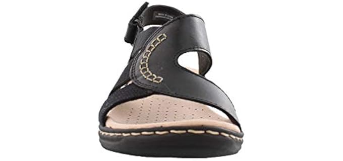 Clarks Women's Leisa Joy - Elegant Memory Foam Sandals