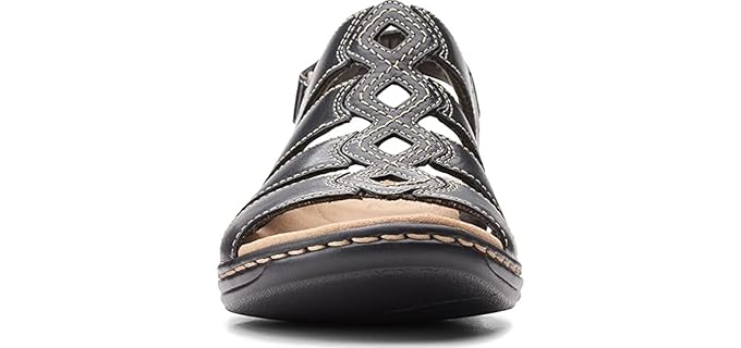 Clarks Women's Leisa Ruby - Arch Support Sandals for Bunions