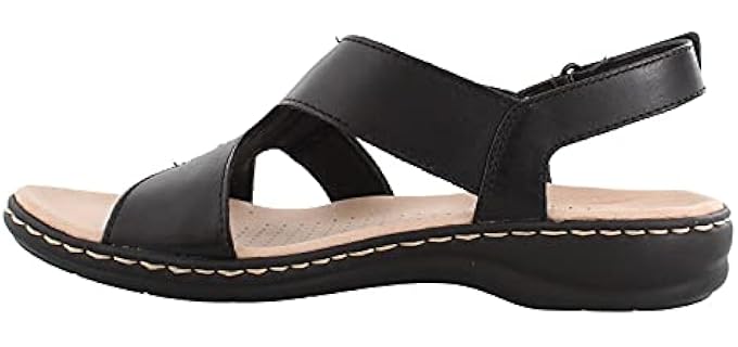 Clarks Women's Leisa Joy - Dressy Sandals for Overweight Men and Women