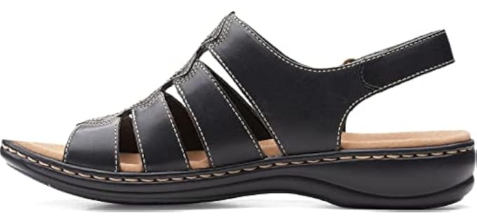 Clarks Women's Leisa Ruby - Arch Support Sandals for Bunions