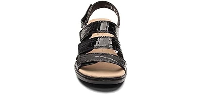 Clarks Women's Leisa Melinda - Sandals for Plantar Fasciitis