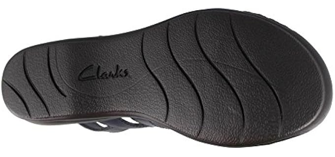 Clarks Women's Leisa Claytin - Work Sandals with a Bow On Top