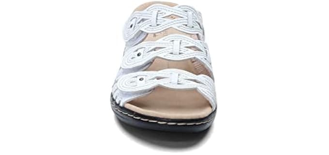 Clarks Women's Leisa Faye - Professional Dress Sandals for Nurses