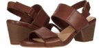 Clarks Women's Lorene Bright - Comfortable Block Heel Sandals