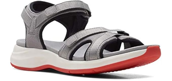 Clarks Women's Solan Drift - Comfy Walking Sandal