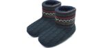 Coface Men's Boot - Metatarsalgia Warm Slippers with Memory Foam