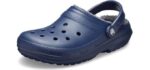 Crocs Unisex Lined Clog - Fuzzy Slippers for Camping