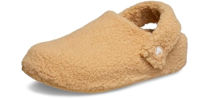 Crocs Unisex Classic Cozzzy - Senior-Friendly Indoor/Outdoor Fuzz Slippers