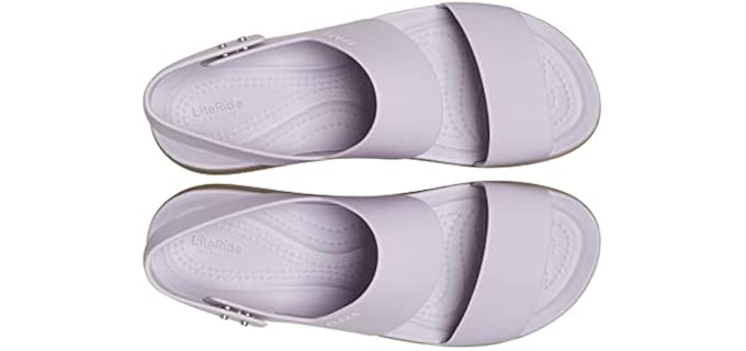 Crocs Women's Brooklyn Low - Wedge Sandals for Bunions