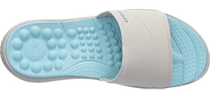Crocs Women's Reviva - Slide Comfort Sandal for Flat Feet