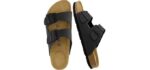 Cushionaire Men's Lane - Vegan Comfort Slide Sandal