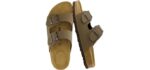 Cushionaire Women's Lane - Vegan Comfort Slide Sandal
