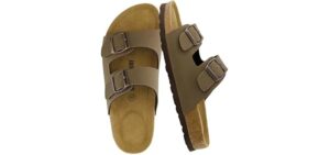 Cushionaire Women's Lane - Vegan Comfort Slide Sandal