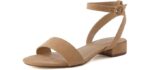 Cushionaire Women's Nila - One Band Comfortable Block Heel Sandals