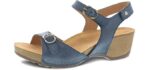 Dansko Women's Tricia - Wedge Sandals for Flat Feet