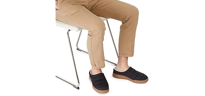 Dearfoam Men's Andre Sport Lounge Clog - Indoor Slippers for Hallux Rigidus