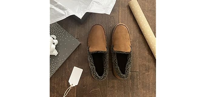 Dearfoams Men's Rebecca - Slipper for Supination