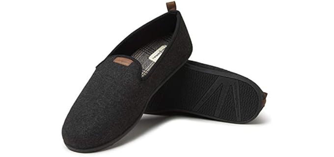 Dearfoams Men's Owen - Cracked Heels Slippers