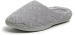 Dearfoams Women's Leslie - Quilted Slippers for Foot Pain