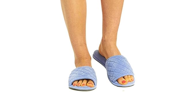 Dearfaoms Women's Micro Terry - Light Summer Slippers