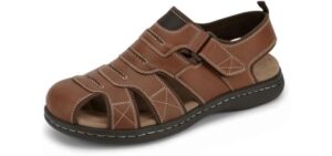 Dockers Men's Searose - Closed-Toe Memory Foam Fisherman Sandals