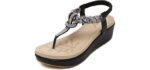 Dolphin Girl Women's Glitter - T-Strap Sandals
