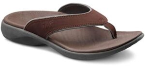 Dr. Comfort Men's Collin - Orthopedic Flip Flops