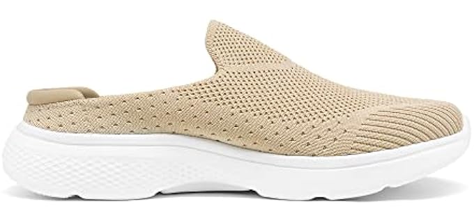 Dream Pairs Women's Knit - Comfortable Athletic Mules for Work