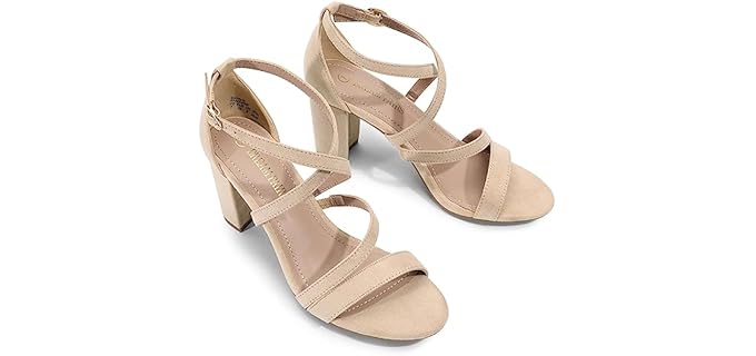 Dream pairs Women's Low Cut - Block Heel Sandals