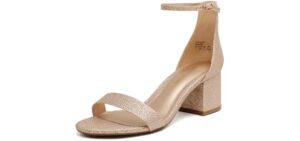 Dream Pairs Women's Chunky Heel - Wedding Pump Sandals