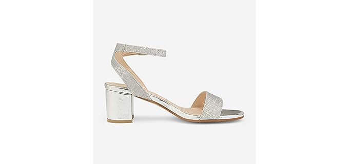 Dream Pairs Women's Open Toe - Sandals with a Block Heel