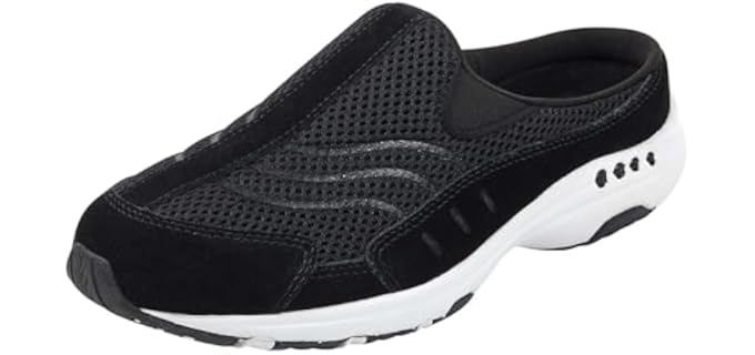 Easy Spirit Women's Traveltime - Comfortable Athletic Mules for Work