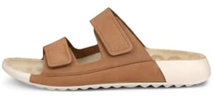 ECCO Women's Cozmo - Two Band Slide Sandals for High Arches