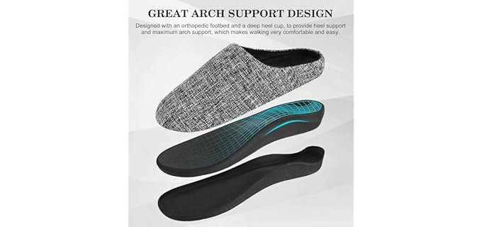 ERGOfoot Women's Arch Support - Comfortable Slippers