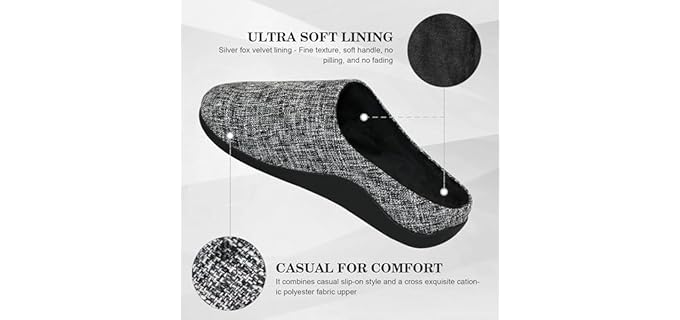 ERGOfoot Women's Arch Support - Comfortable Slippers