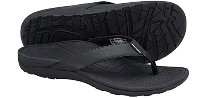 Everhealth Men's Orthotic - Flip Flops for Bigger Feet