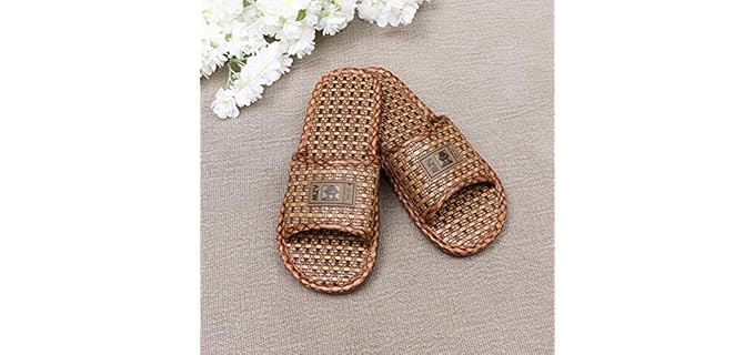 Fenical Unisex Bamboo - Straw Japanese House Slippers